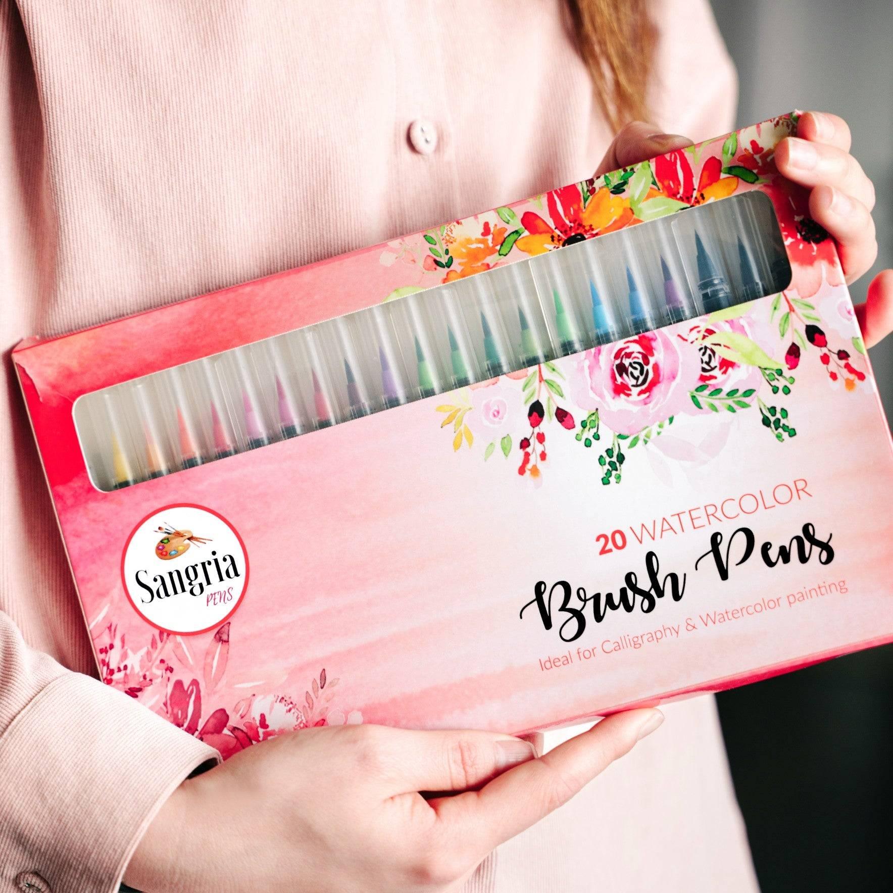 Sangria Pens™ Real Watercolor Brush Pens - Set of 20 - Sangria PensSangria Pens