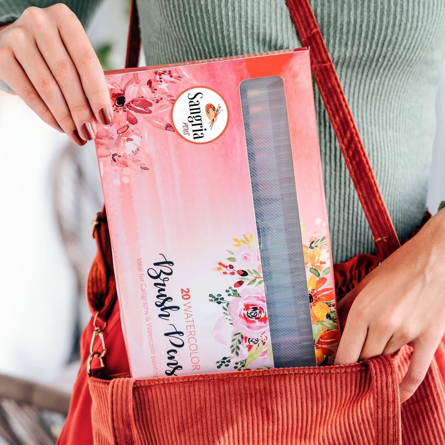 Sangria Pens™ Real Watercolor Brush Pens - Set of 20 - Sangria PensSangria Pens