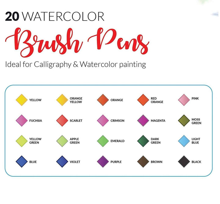 Sangria watercolor brush pens Clearance