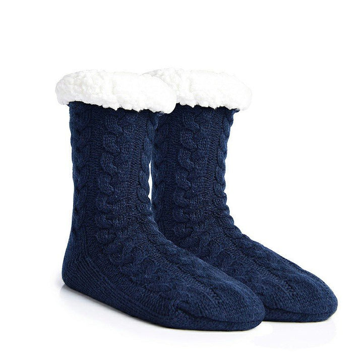 Cosy Knitted Slipper Socks - Sangria PensSangria Pens