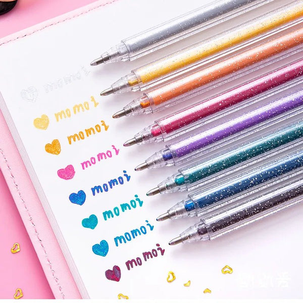 8Pcs/Set Glitter Highlighter Pen Set - Sangria PensSangria Pens