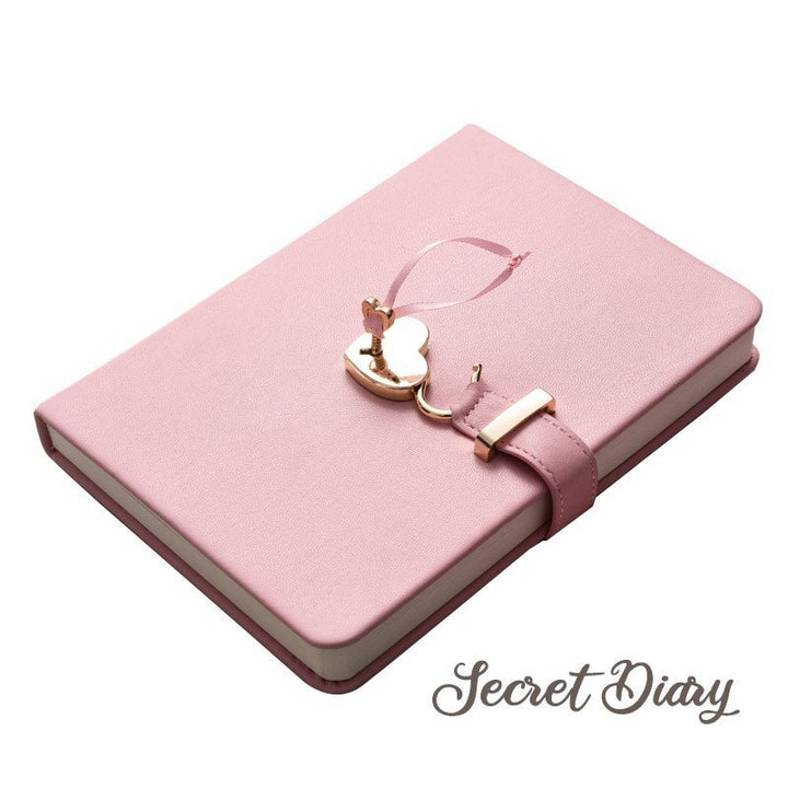 Enchanting Secrets: Lined Diary with Heart Lock - Sangria PensSangria Pens