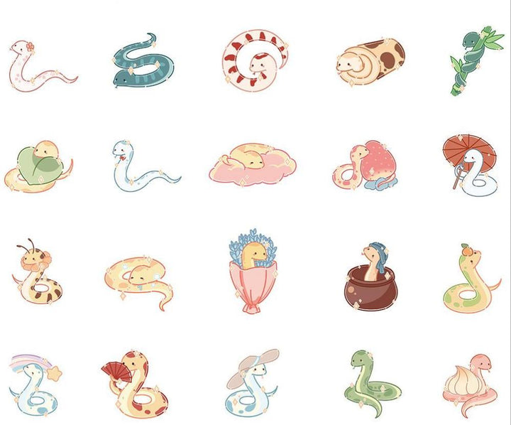 Cartoon Snake Stickers Set - Sangria PensSangria Pens